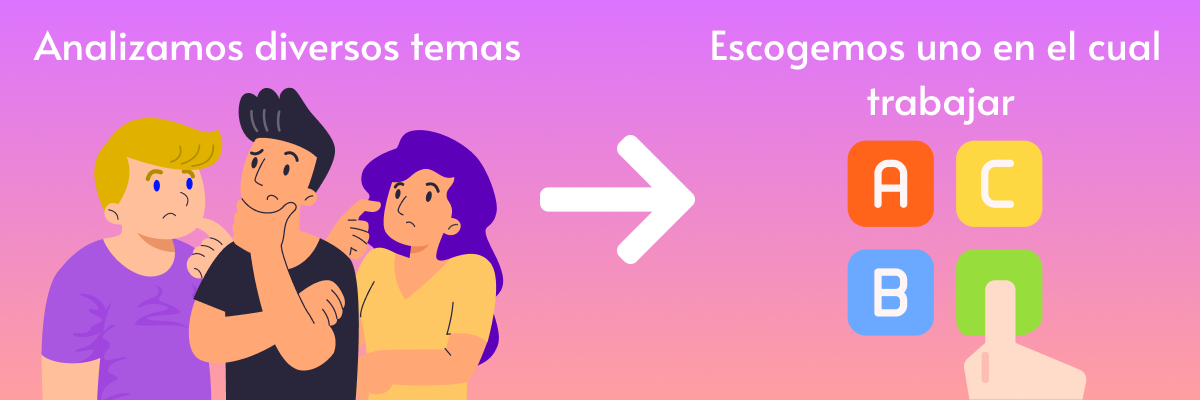 Pasos 1 y 2 de nuestro proceso de creación